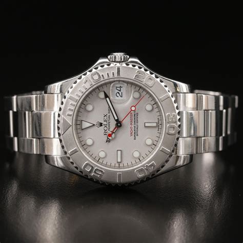 rolex stainless and platinum yachtmaster|Rolex yachtmaster steel and platinum.